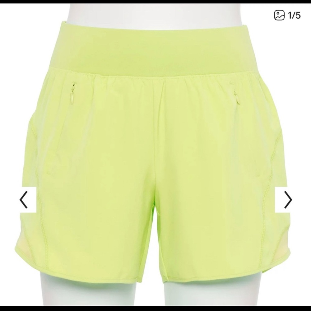 Women's Tek Gear Lime Green Athletic Shorts
